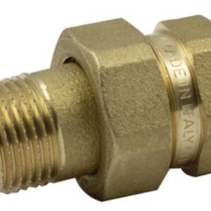 Tm raccordo dritto 3 pz ottone giallo m/f 3/4''