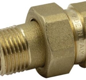 Tm raccordo dritto 3 pz ottone giallo  m/f 1/2''