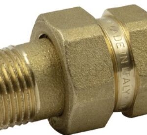 Tm raccordo dritto 3 pz ottone giallo m/f 11/2''
