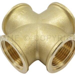 Tm croce ottone giallo f/f/f/f 3/4''