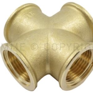 Tm croce ottone giallo f/f/f/f 1''