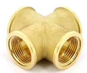 Tm croce ottone giallo f/f/f/f 1/2''