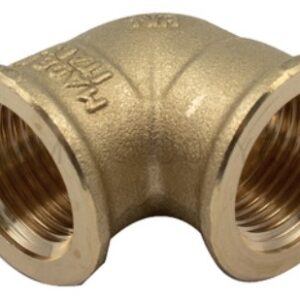 Tm gomito ridotto ottone giallo f/f  1''x3/4''