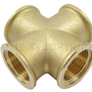 Tm croce ottone giallo f/f/f/f 11/4''