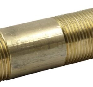 Tm tronchetto ottone giallo m/m filettato lungo 3/4''x20 cm