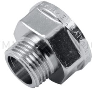 Tm prolunga ridotta cromata 3/8''x1/2''