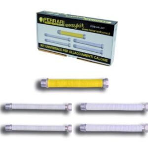 Easy kit flessibili rivestito 5 pz  acq/gas mm 420
