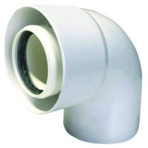 Curva coassiale 90° 60/100