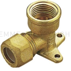 Tiemme gomito c/flangia 1/2''x12 teflon
