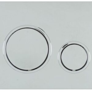 Placca vela duo cromo lucido