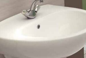 Lavabo porc  b/co cm 50 serie magic gravena