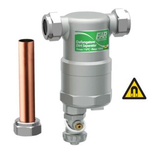 Defangatore cromato 3/4'' con att in linea m-m