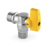 Rubinetto gas a squadro m/m 1/2''