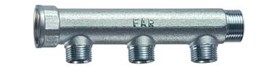 Far collettore 3 vie 1 int 50 3/4 maschio testa piana