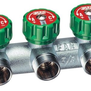 Far collettore 3 vie multifar  1'' rame
