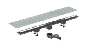 Canaliss  in abs c/griglia allum  + kit cm 100 bonomini