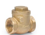 Valvola clapet sede in gomma 1/2'' ottone