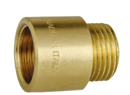 Icma prolunga  1" x 5 cm  ottone giallo