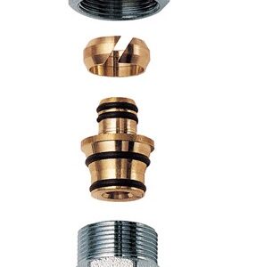 Far niplex 3/4 rame cromato adattatore d 26