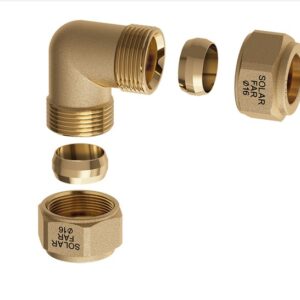 Far gomito doppio ten met x tubo rame d 22