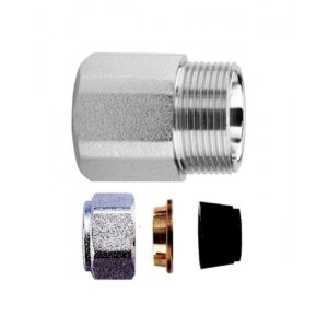 Niples femmina 1/2" x 18 rame con kit