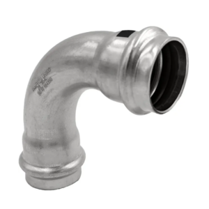 Rm curva 90° f/f Ø 28 inoxpres uniko 304l sr