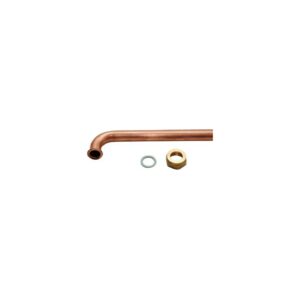 Curvetta rame con dado Ø 18x180 attacco 3/4"